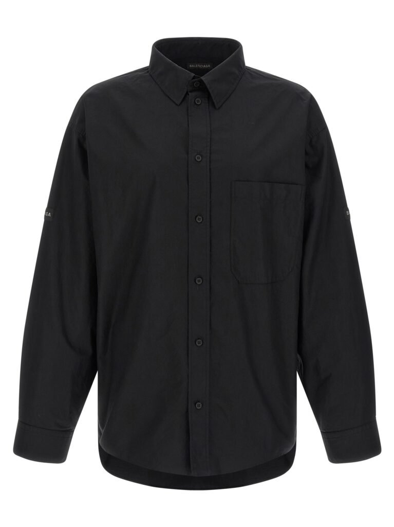 Logo patch shirt