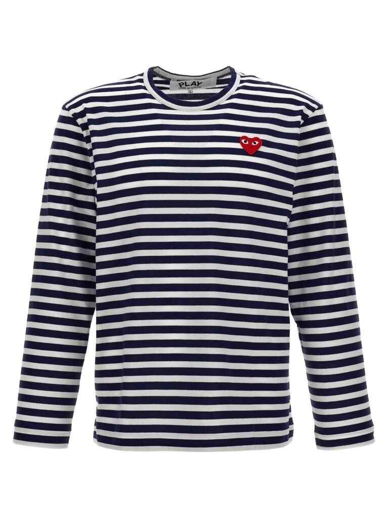 Logo patch stripes t-shirt