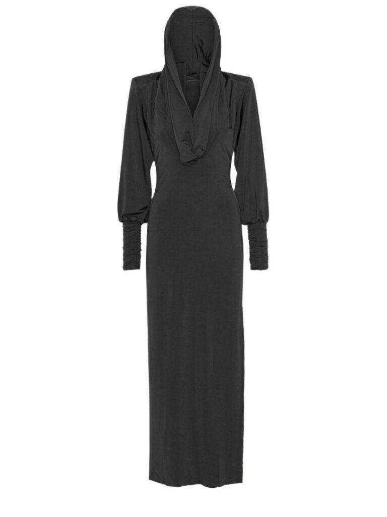 LONG DRESS WITH HOOD