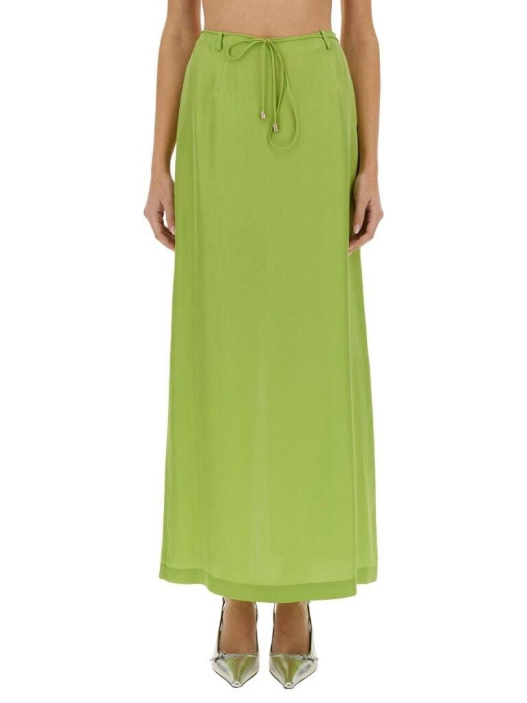 LONG SILK SKIRT