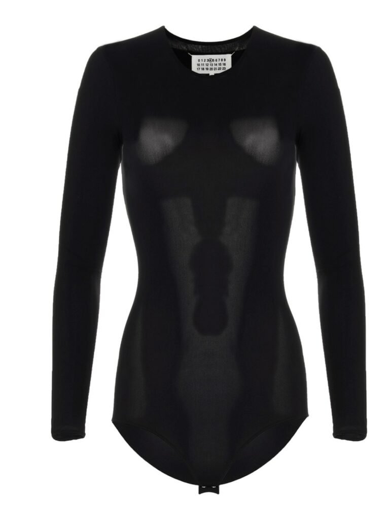 Long sleeves crew neck bodysuit