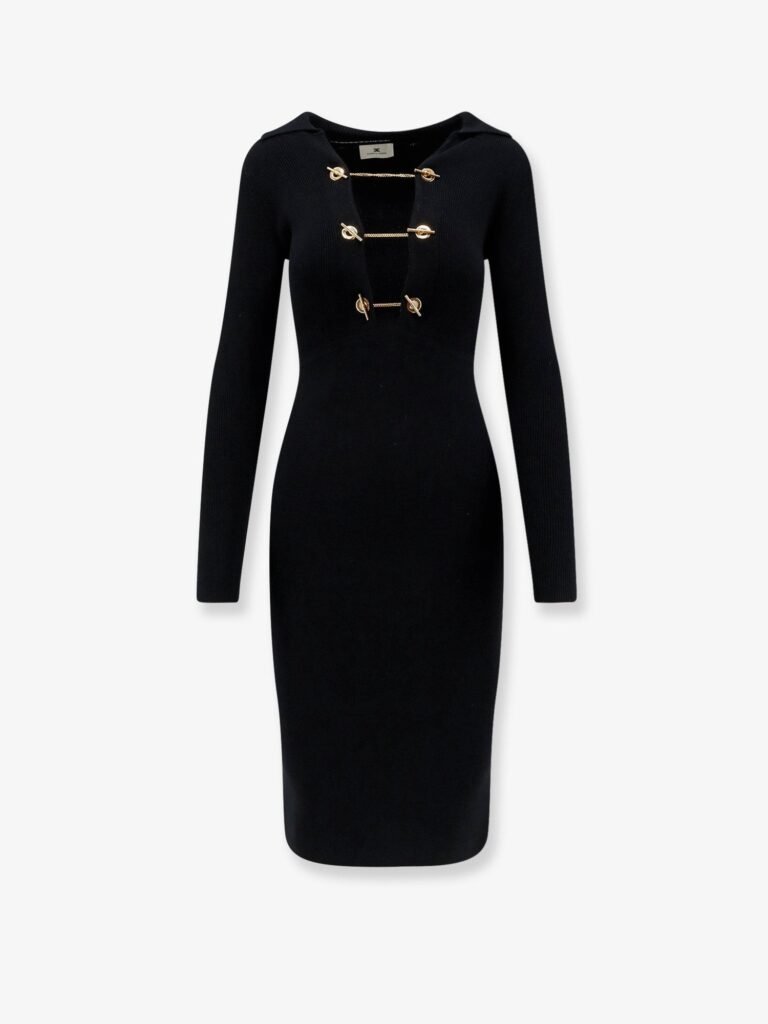 Long viscose blend dress