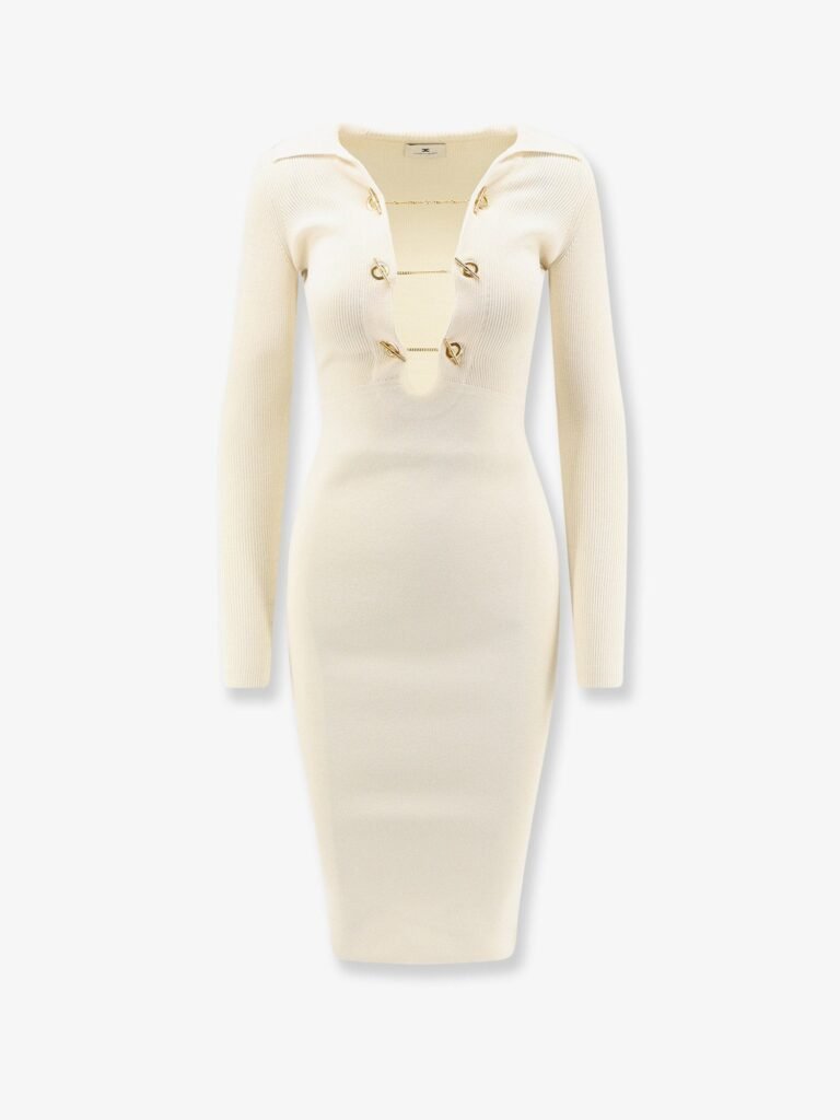 Long viscose blend dress