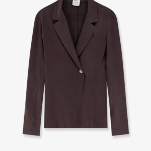 Loose silk blazer