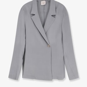 Loose silk blazer