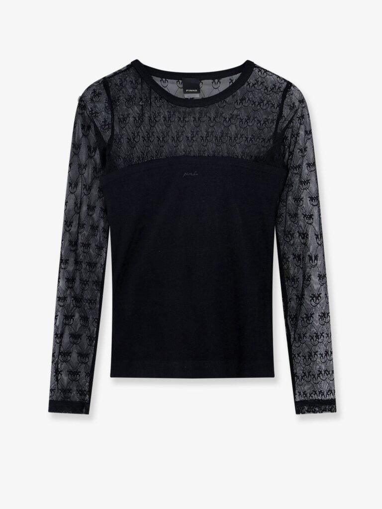 Love Birds lace jersey sweater