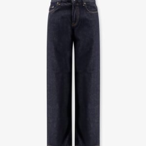 Low straight denim jeans