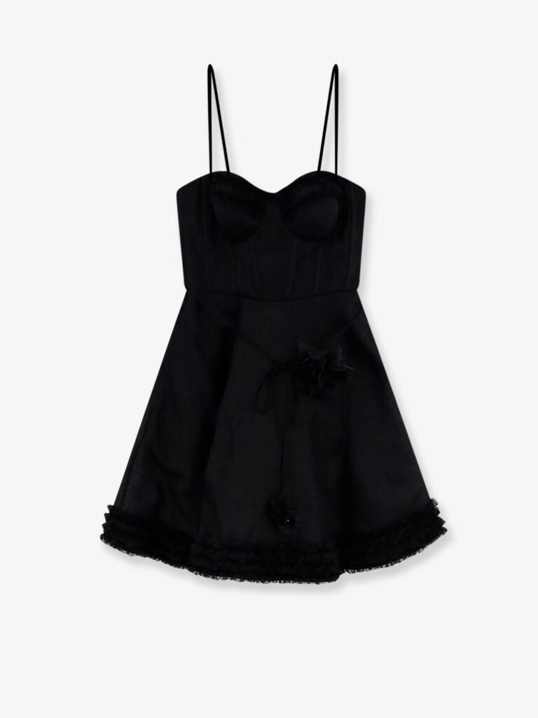 Luna linen and silk blend mini dress