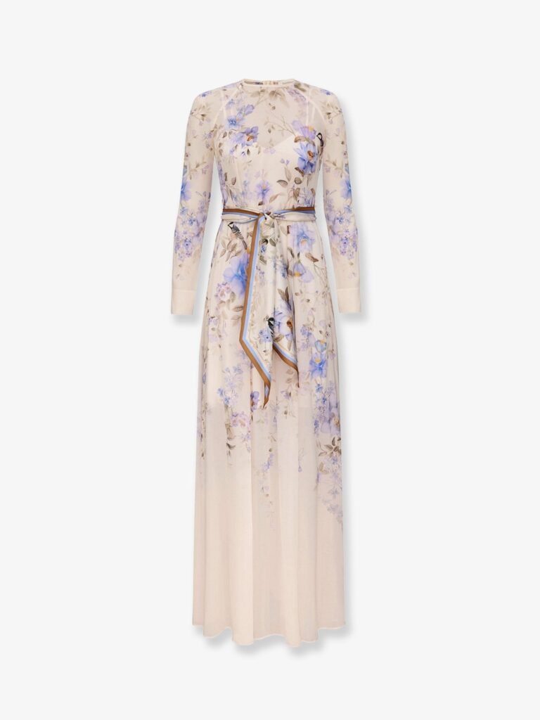 Luna viscose dress with floral print