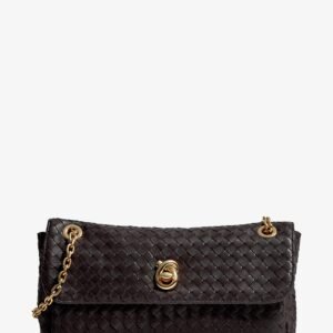 Madison leather shoulder bag with Knot detail