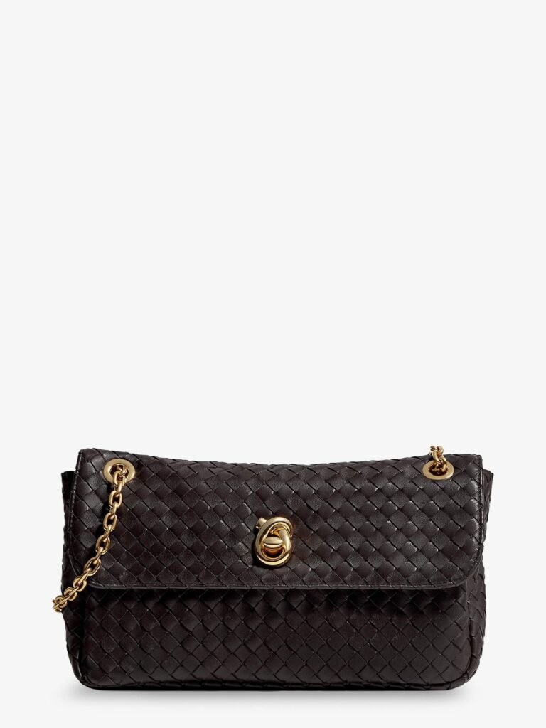 Madison leather shoulder bag with Knot detail