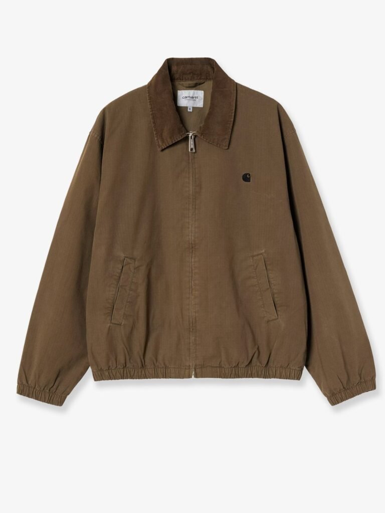 Madison Ripstop cotton jacket with embroidered logo on the front