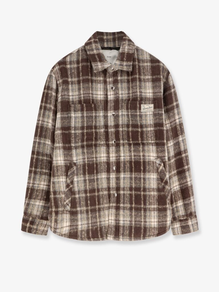 Madras pattern flannel jacket