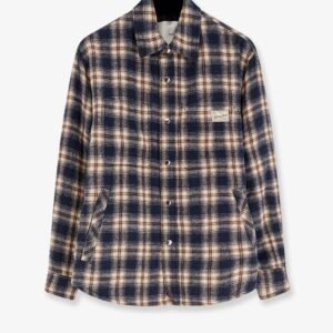Madras pattern flannel jacket
