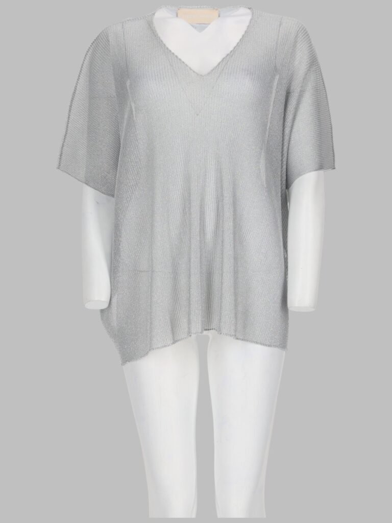 MAGLIA CON SCOLLO A V