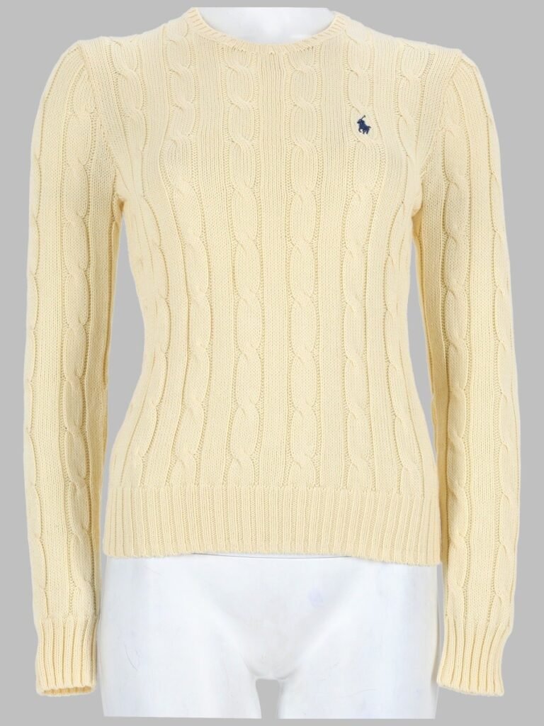 MAGLIA A TRECCE CON LOGO