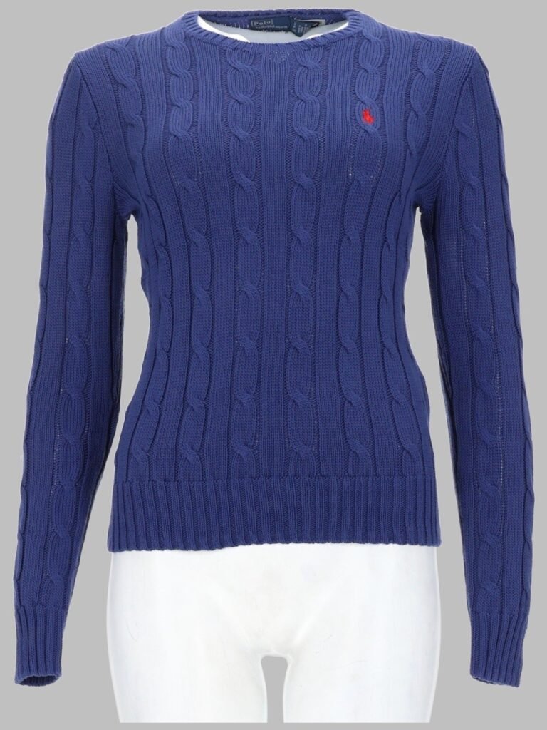 MAGLIA A TRECCE CON LOGO
