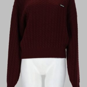 MAGLIA A TRECCE IN LANA E CASHMERE