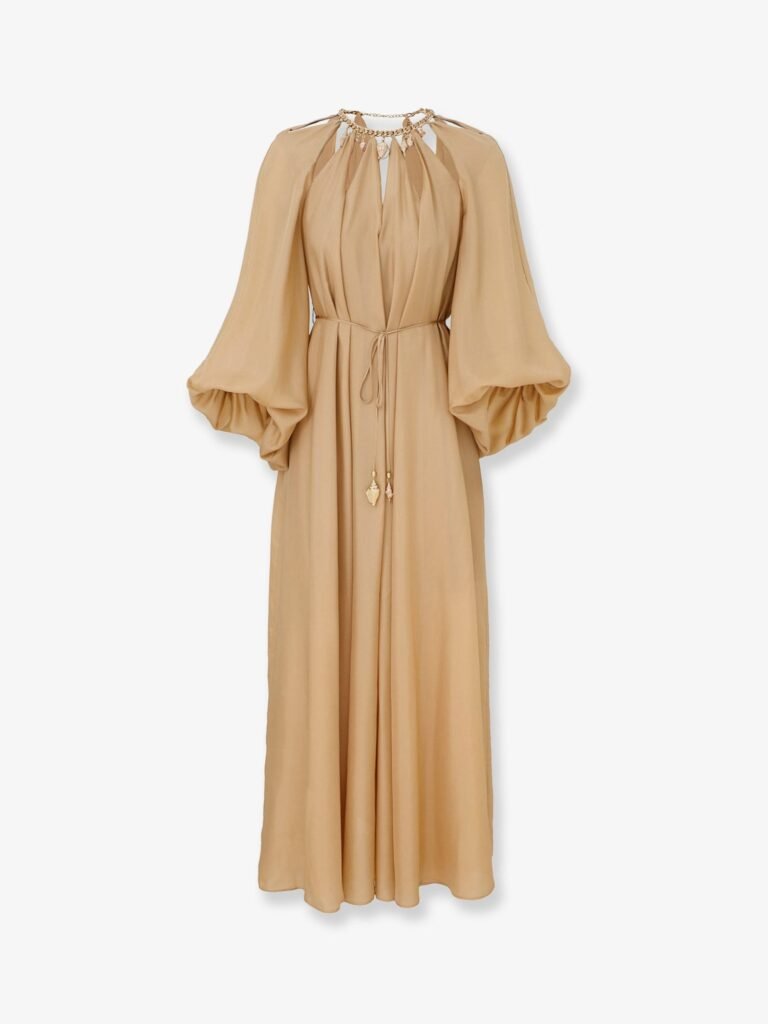 Mahon long silk dress
