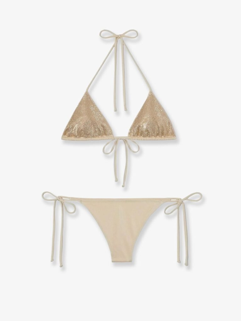 Maleah bikini in nylon with all-over rhinestone detail