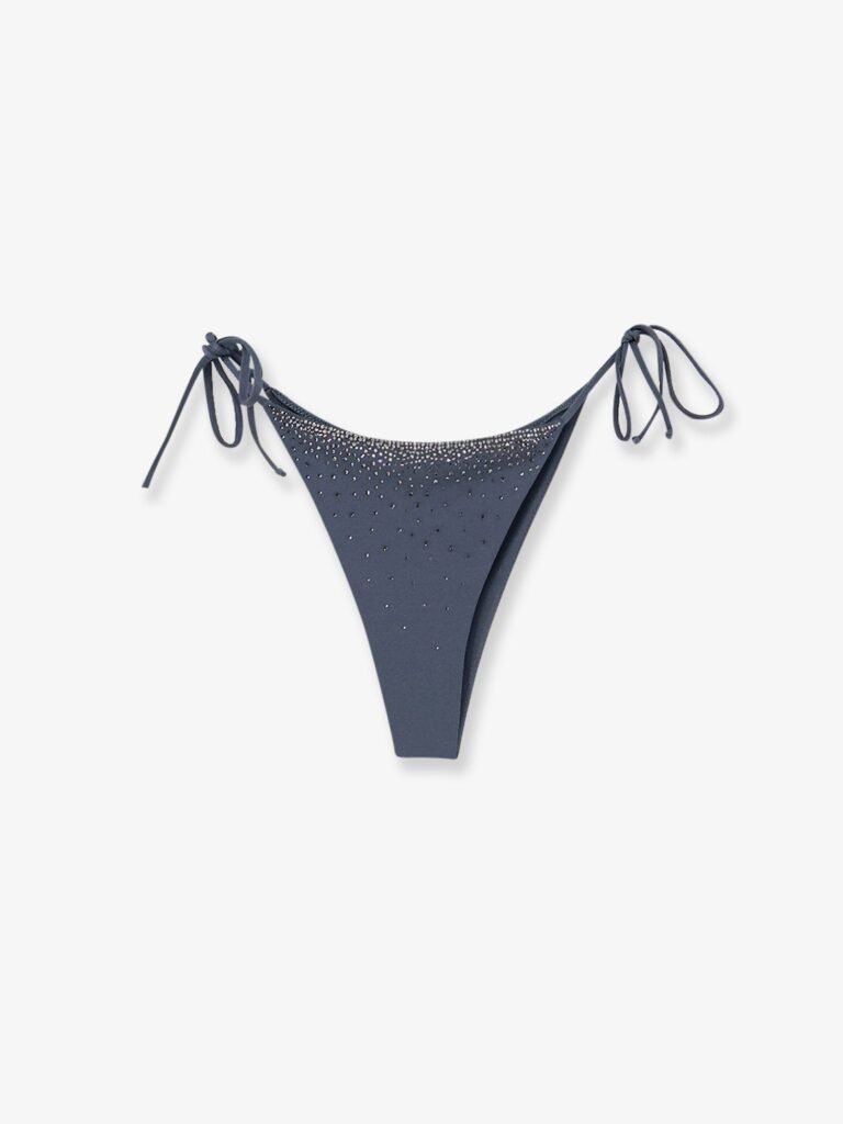 Marielle nylon beach briefs with rhinestones