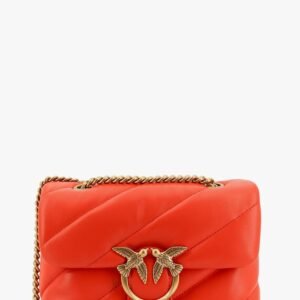 Matelassé leather shoulder bag with iconic love birds buckle