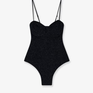 Medea one-piece lurex fabric swimsuit