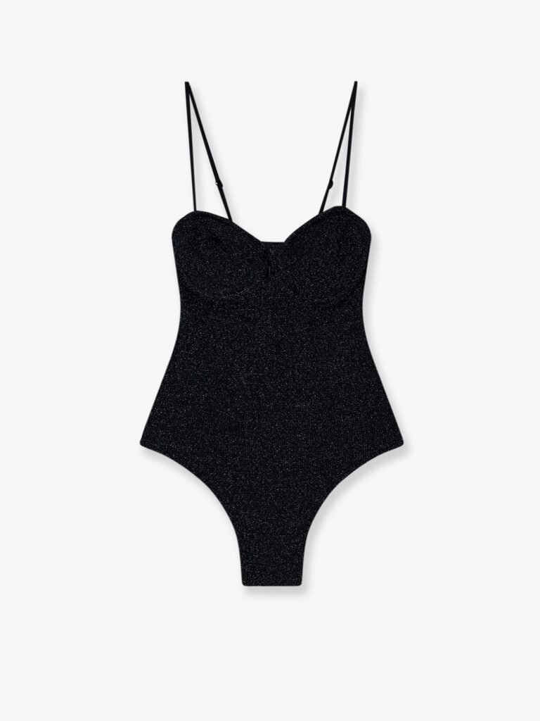 Medea one-piece lurex fabric swimsuit