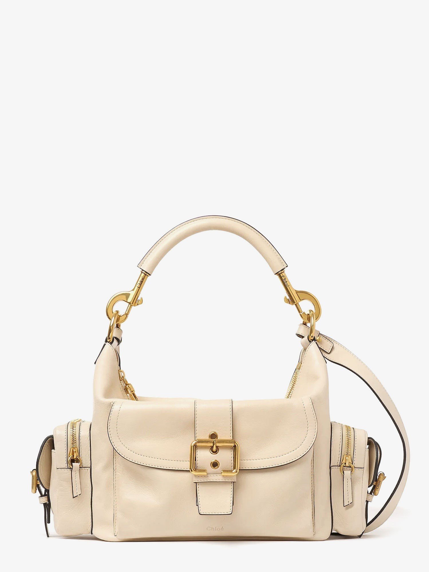 Medium Double Carry leather shoulder bag