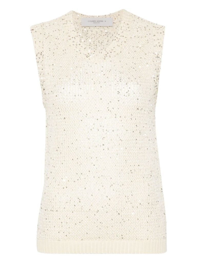 "MELYSSA" TOP WITH SEQUINS