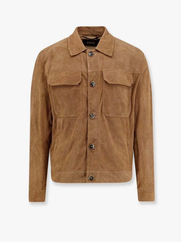 Merfo perforated suede jacket