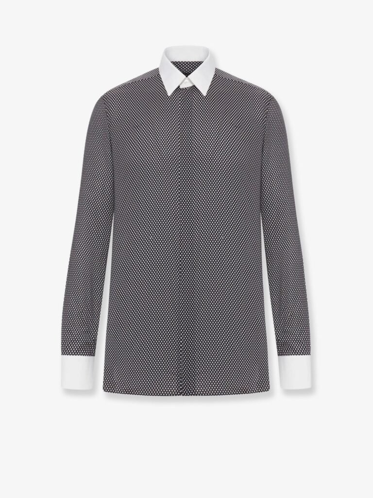 Microfantasy cotton shirt