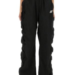 MID-RISE TRACK PANTS WITH ZIPPER