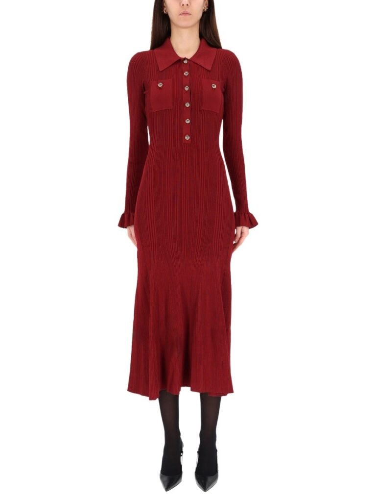 MIDI DRESS WITH COLLAR