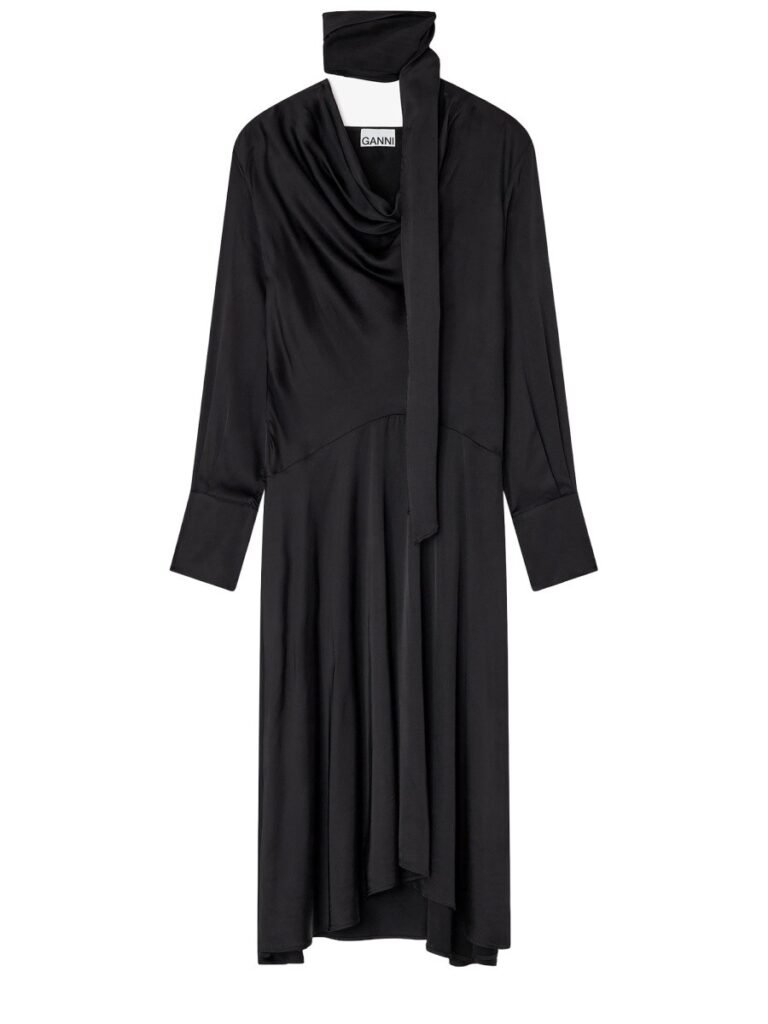 MIDI DRESS WITH SCARF