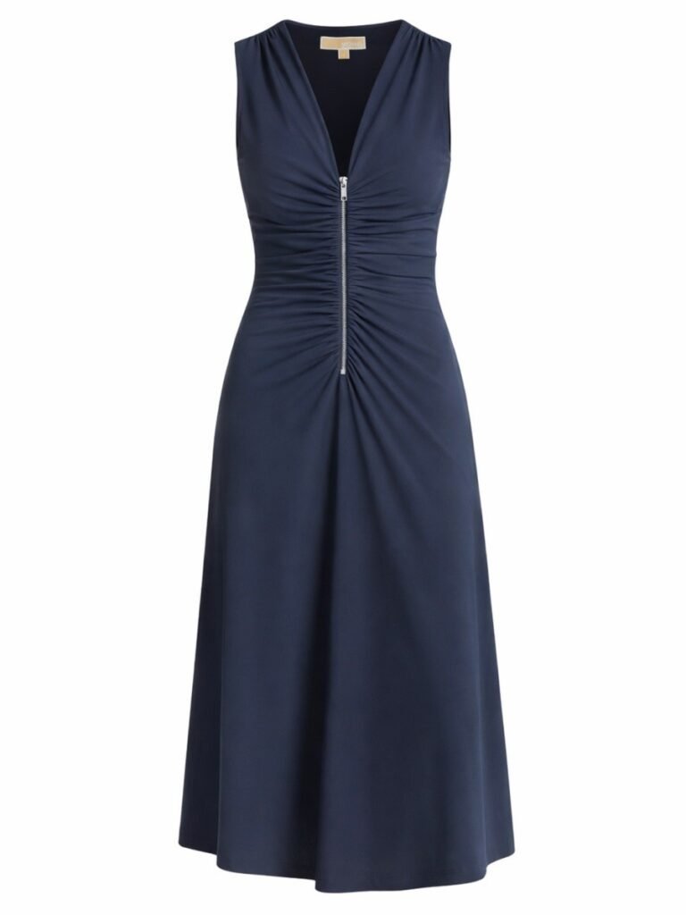MIDI DRESS WITH ZIPPER