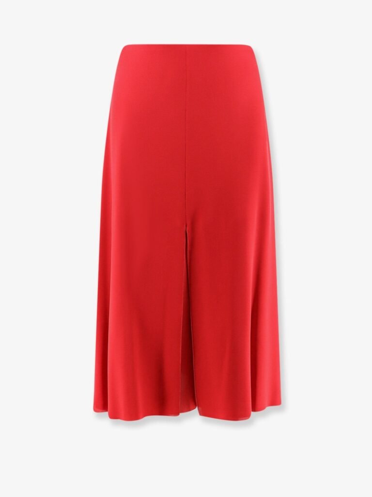 Midi silk skirt