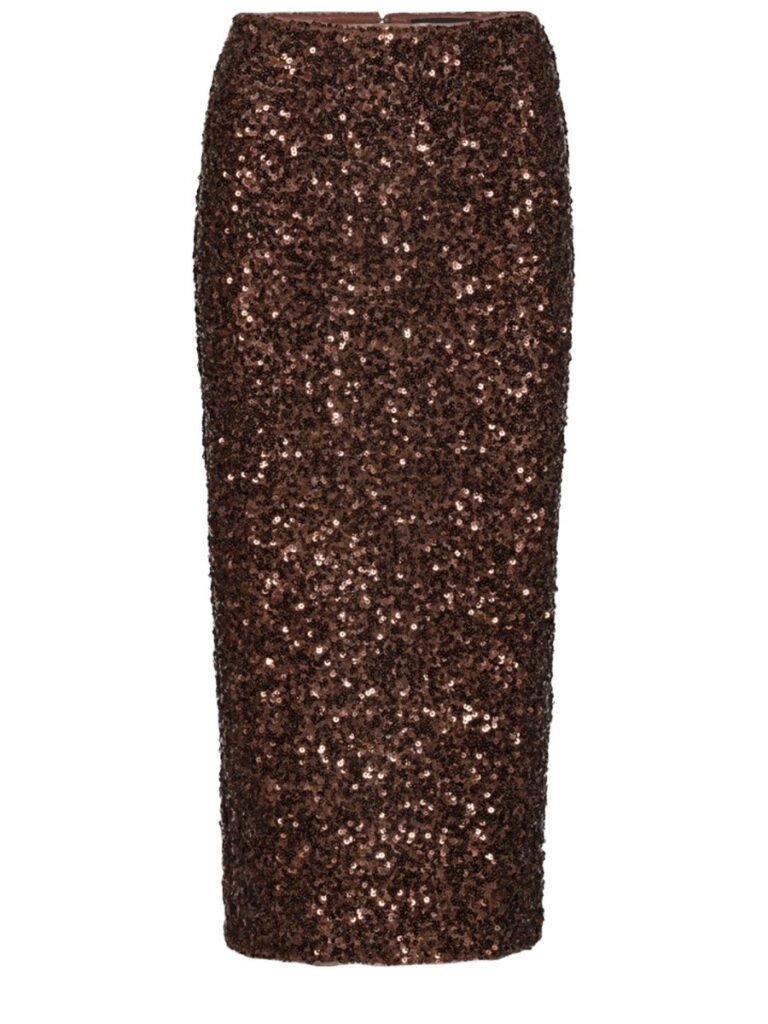 MIDI SKIRT WITH SEQUINS
