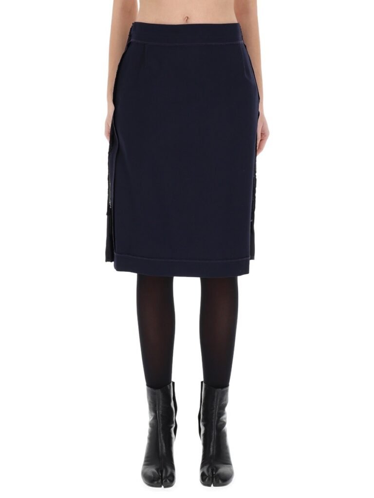 MIDI SKIRT WITH ZIPPER DETAIL