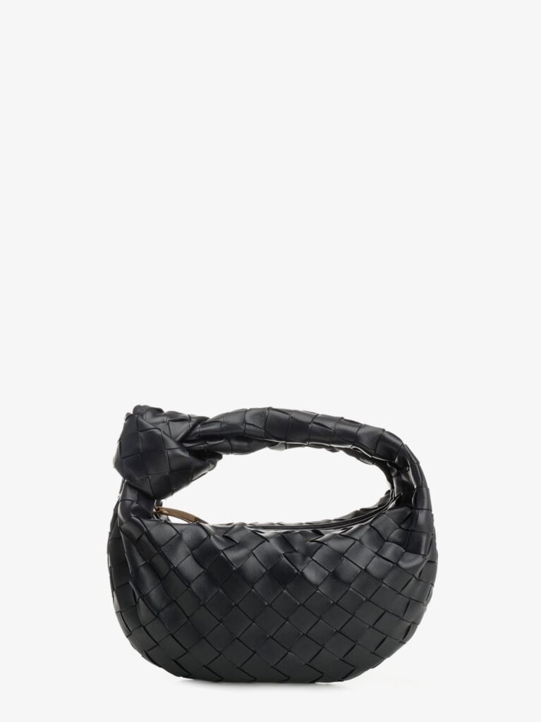 Mini Jodie leather handbag with Intrecciato motif