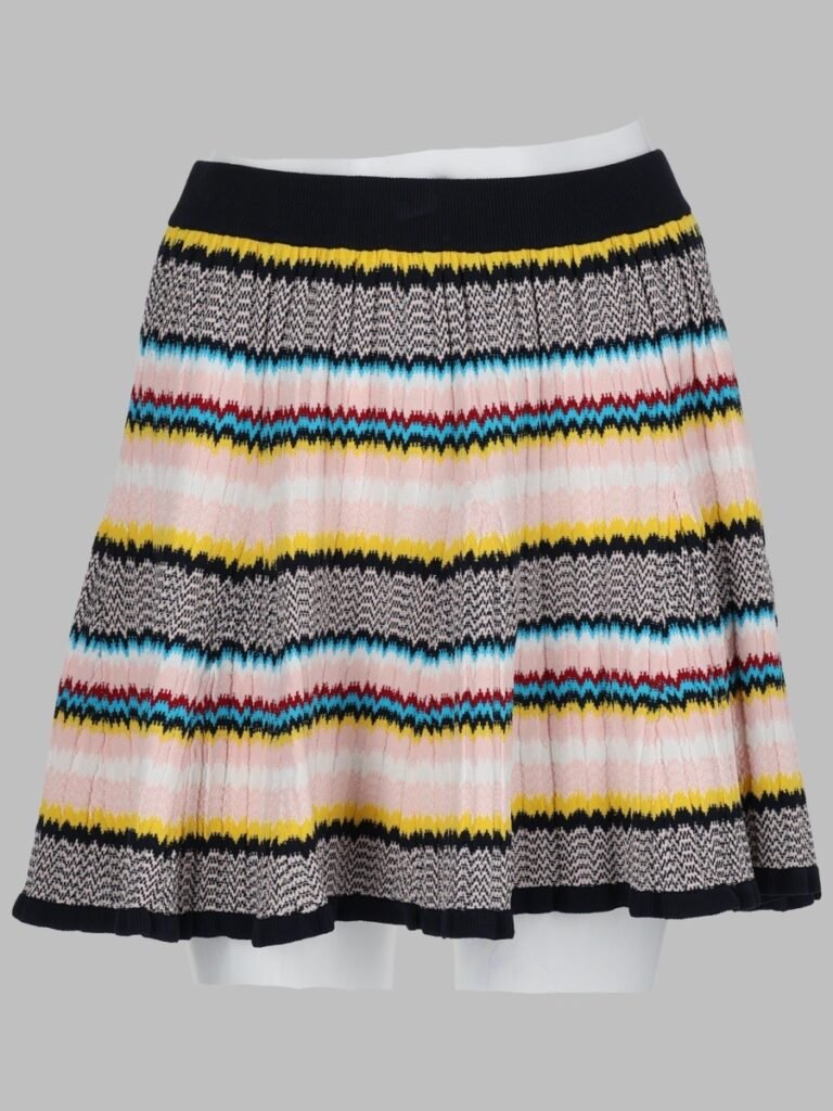 MINIGONNA IN MAGLIA CHEVRON
