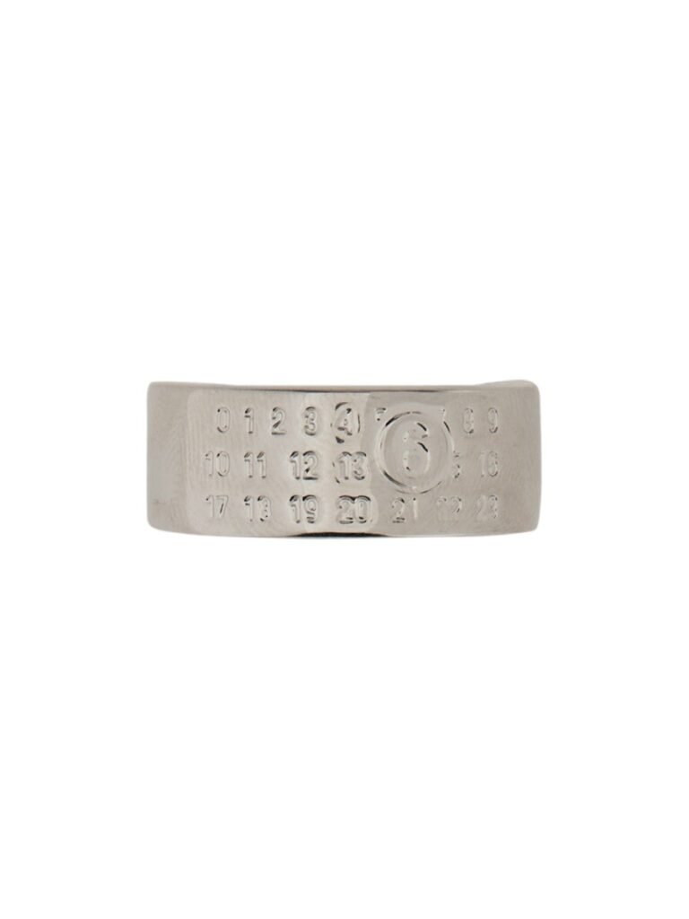"MINIMAL NUMERIC" BAND RING