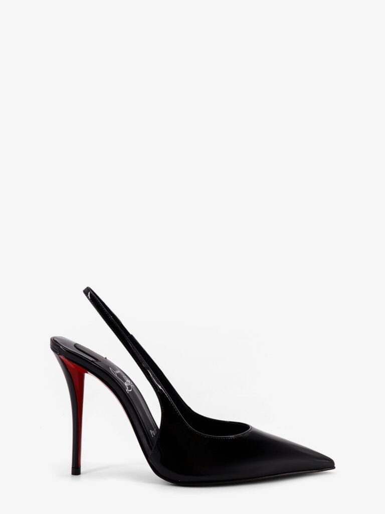 Miss Z patent leather slingback décolleté