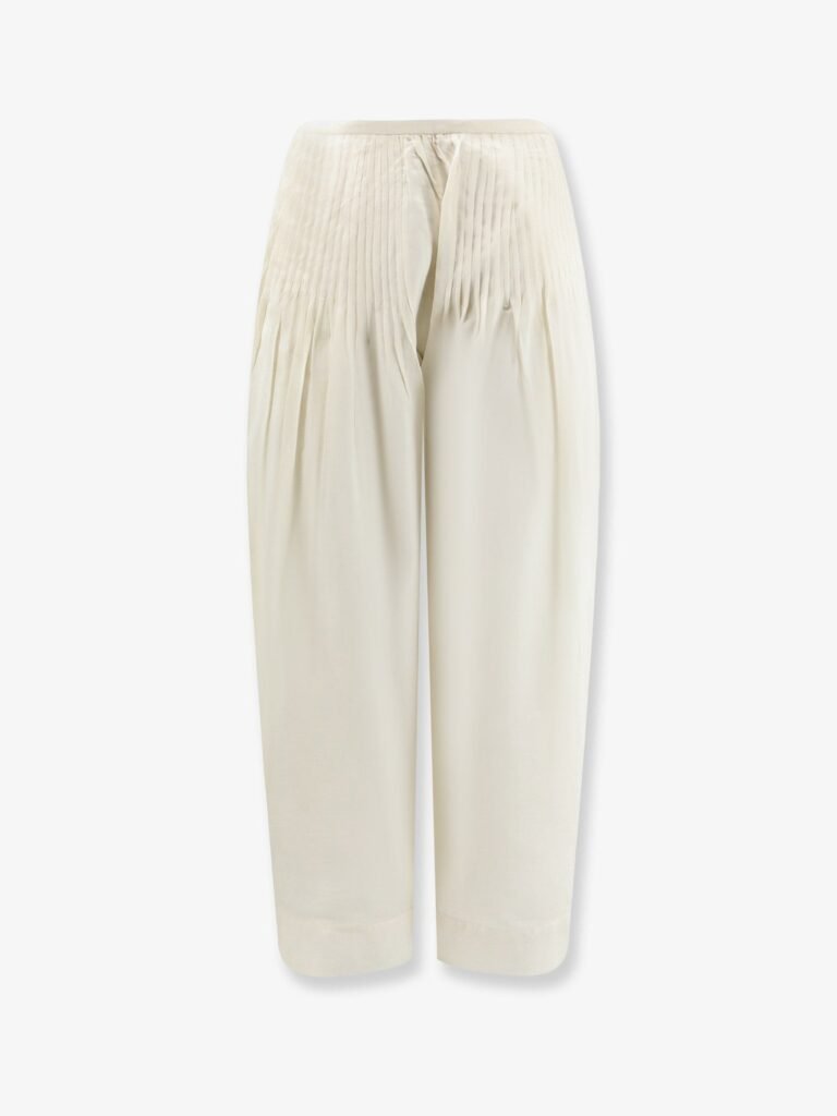 Modal and silk blend trousers
