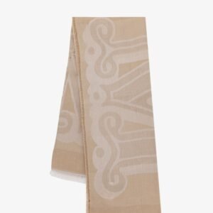Modal, linen and cotton blend scarf
