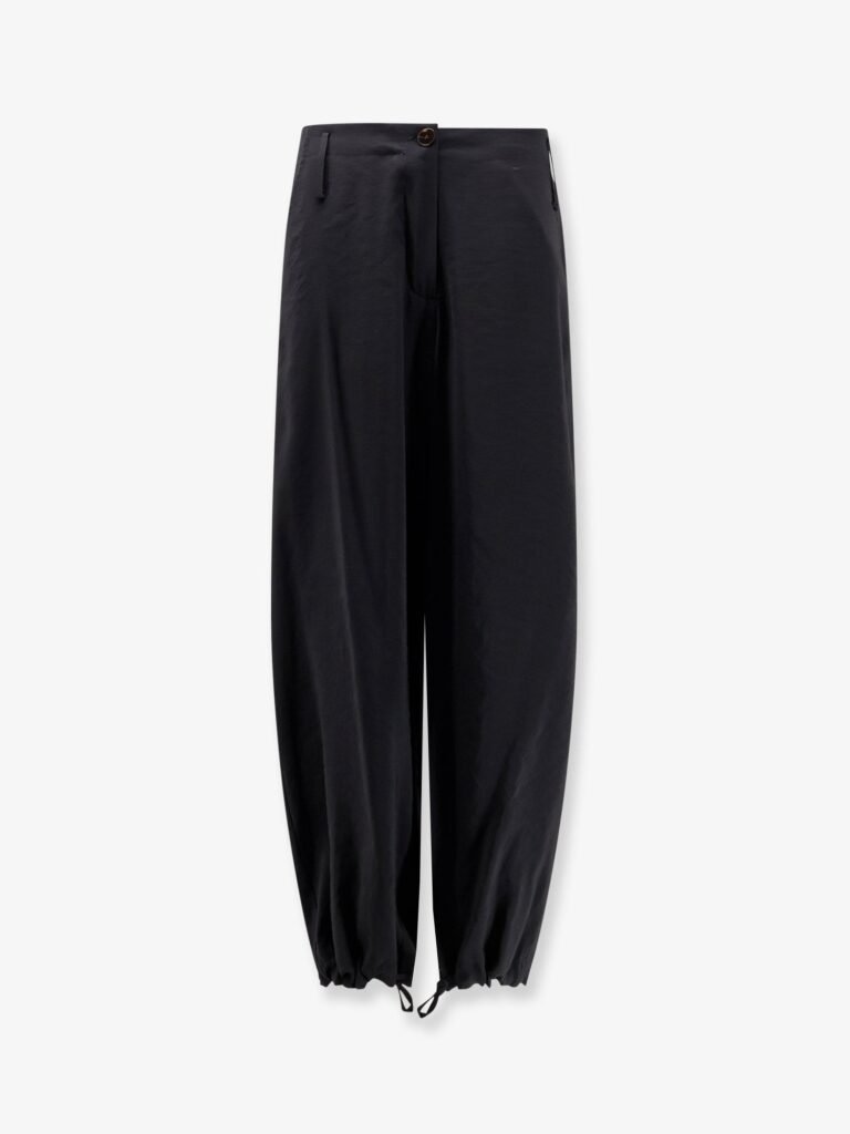 Modal trousers with drawstring detail