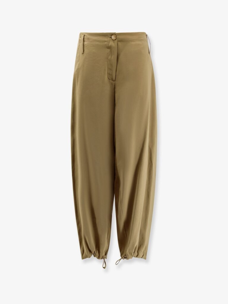 Modal trousers with drawstring detail