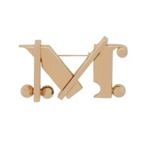 MONOGRAM BROOCH