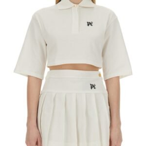 MONOGRAM CROPPED POLO SHIRT