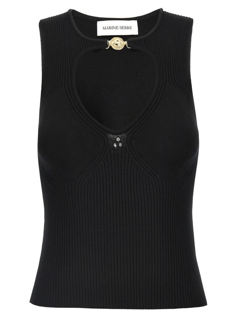 'Moon Jewelry Knit Open Neck' top